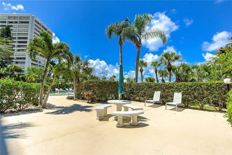 Terrace East Condos in Siesta Key, FL. - Patio