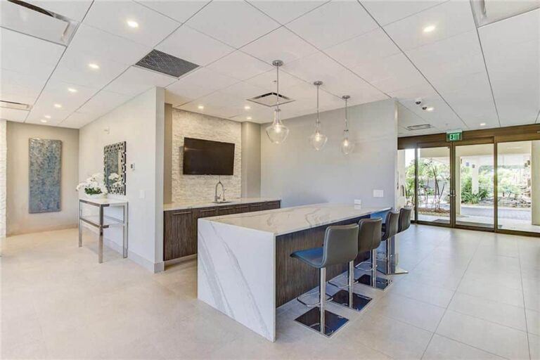 Terrace East Condos in Siesta Key, FL. - Clubroom Kitchen