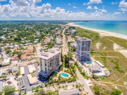 Terrace East Condos in Siesta Key, FL. - Aerial