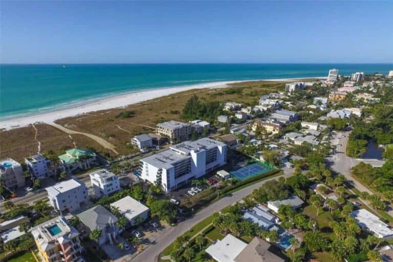 Tivoli By The Sea Condos in Siesta Key, FL. - Gulf Front Aerial