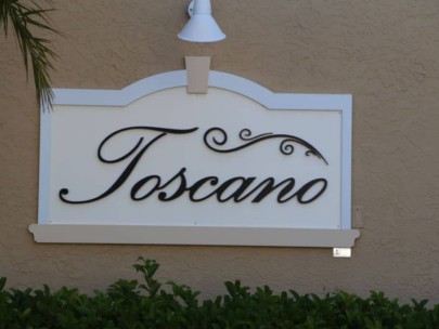 Toscano Condos in Downtown Sarasota, FL. - Entrance Sign