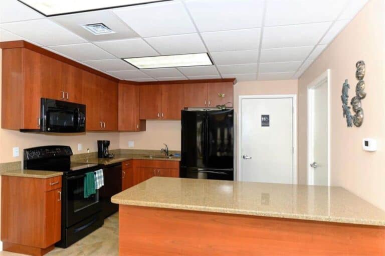 Turtle Bay Condos in Siesta Key, FL. - Clubhouse Kitchen