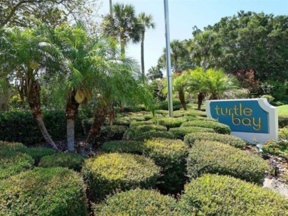 Turtle Bay Condos in Siesta Key, FL. - Entrance Sign