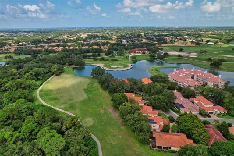 Villa D&#039; Este Condos in Palmer Ranch Sarasota, FL. - Aerial
