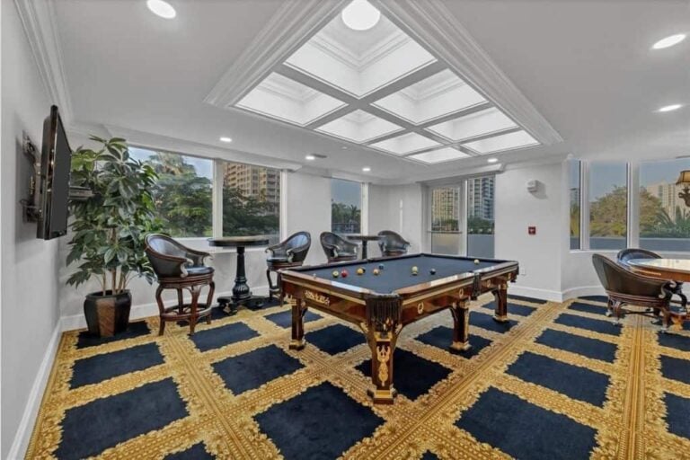 Vista Bay Point Condos in Downtown Sarasota, FL. - Billards Room