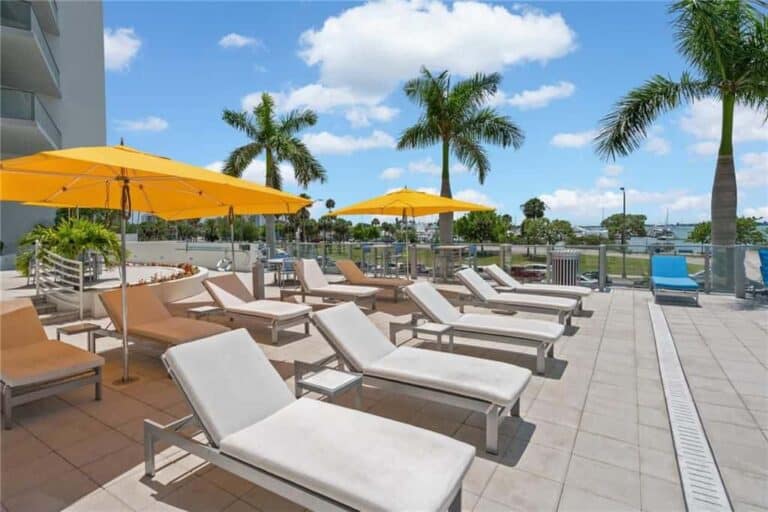 Vue Condos in Downtown Sarasota, FL. - Patio