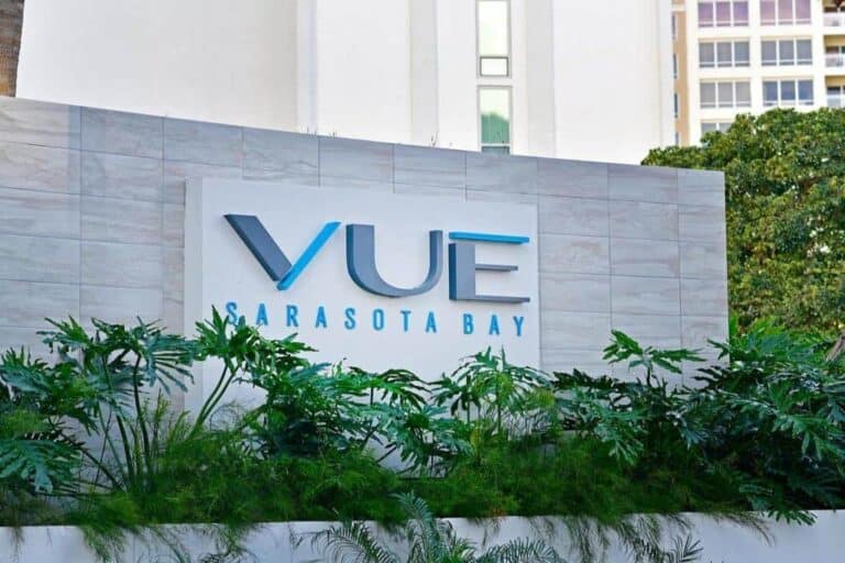 Vue Condos in Downtown Sarasota, FL. - Sign