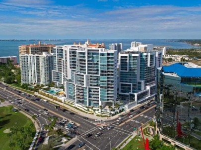 Vue Condos in Downtown Sarasota, FL. - Aerial