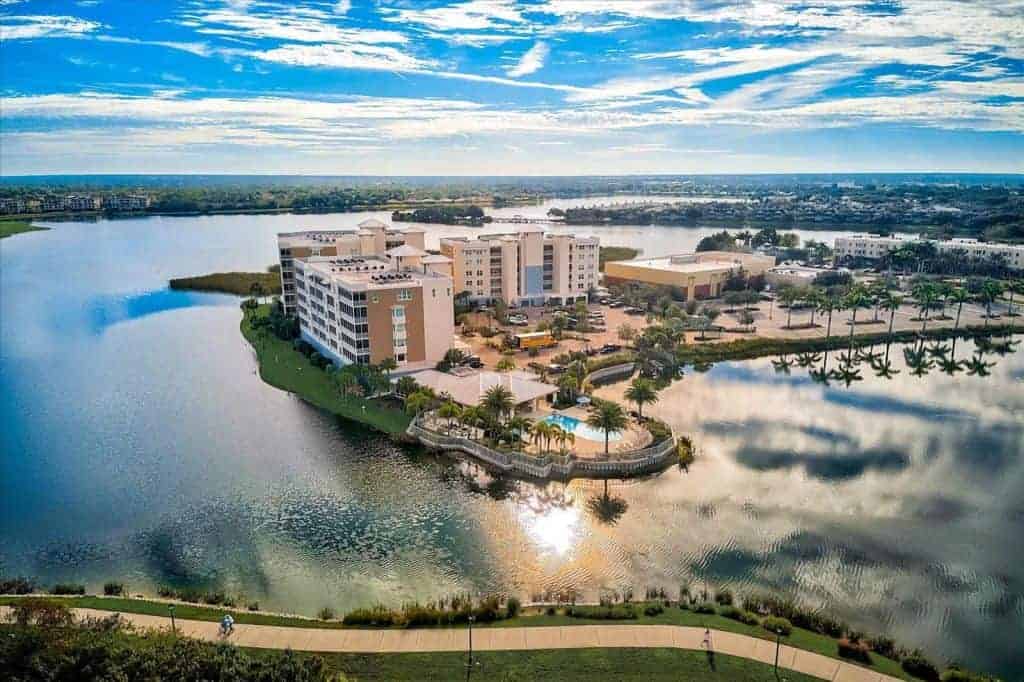 Waterfront At Main Street Condos in Lakewood Ranch, FL. - Aerial