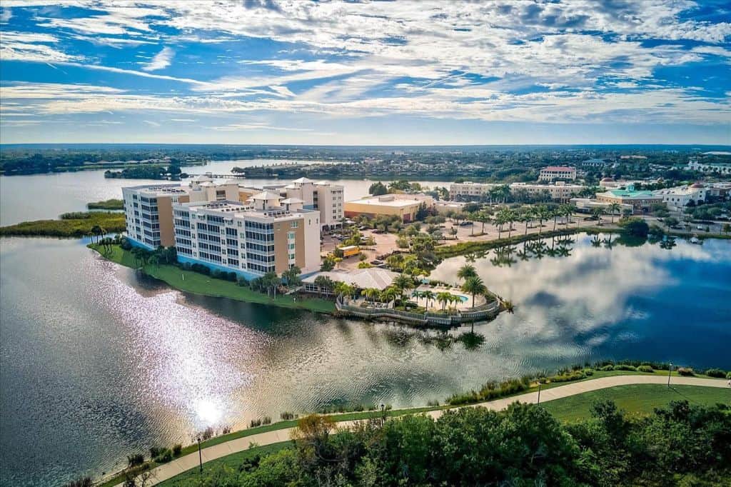 Waterfront At Main Street Condos in Lakewood Ranch, FL. - Aerial View