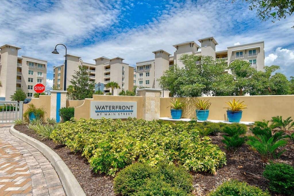 Waterfront At Main Street Condos in Lakewood Ranch, FL. - Entrance Sign