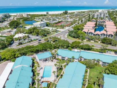 White Sands Village Condos in Siesta Key, FL. - Aerial