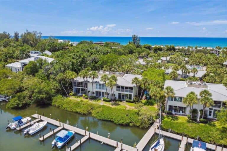 Whitney Beach Condos in Longboat Key, FL. - Aerial