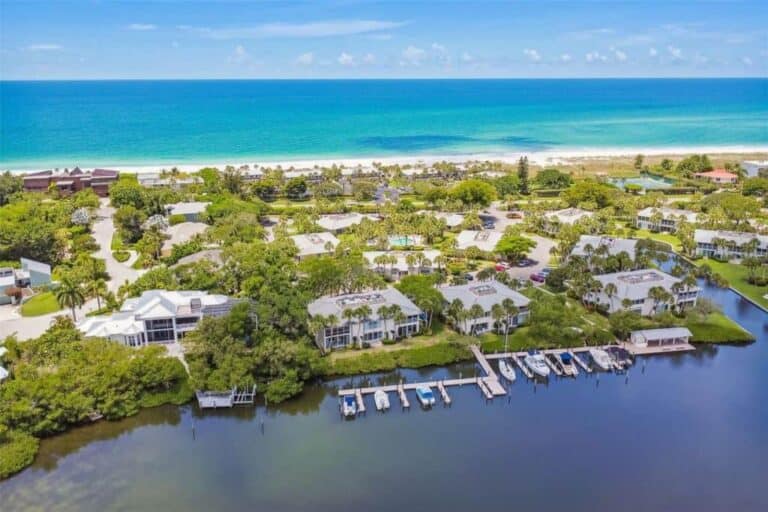 Whitney Beach Condos in Longboat Key, FL. - Aerial