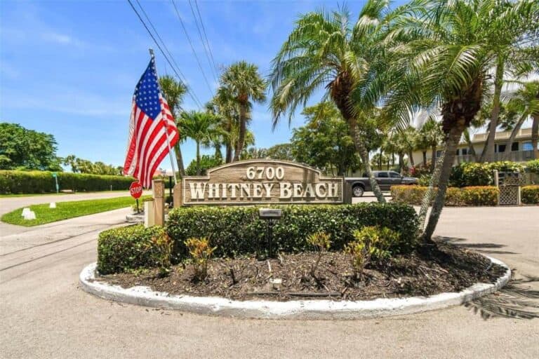 Whitney Beach Condos in Longboat Key, FL. - Entrance Sign