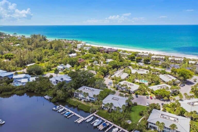 Whitney Beach Condos in Longboat Key, FL. - Aerial
