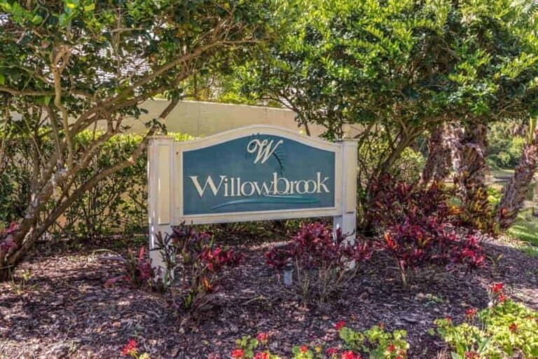 Willowbrook Homes in Palmer Ranch Sarasota, FL. - Entrance Sign