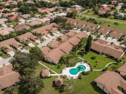 Woodlake Villas in Palm Aire Sarasota, FL. - Aerial