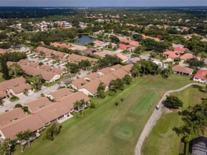 Woodlake Villas in Palm Aire Sarasota, FL. - Aerial