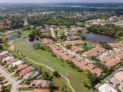 Woodlake Villas in Palm Aire Sarasota, FL. - Aerial