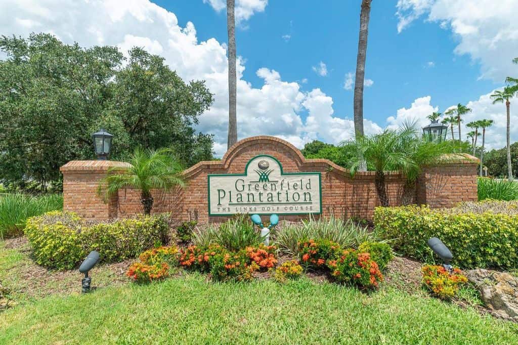 Greenfield Plantation Homes in Bradenton, FL. - Entrance Sign