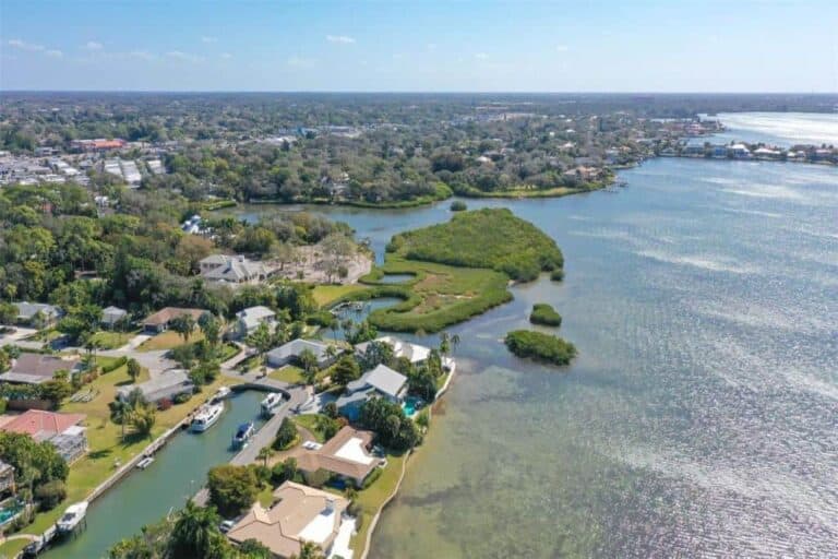 Bay View Acres Homes in Sarasota, FL. - Aerial