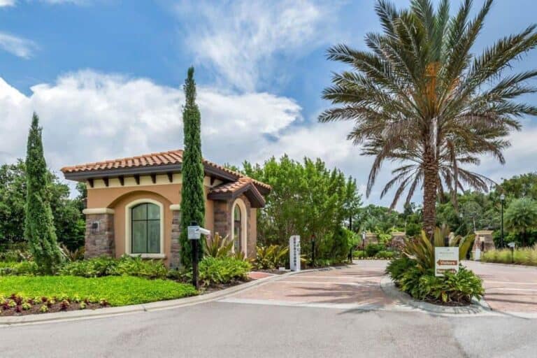 Bellacina Homes in Nokomis, FL. - Gated Entry