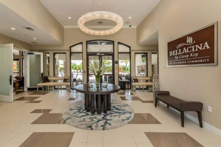 Bellacina Homes in Nokomis, FL. - Clubhouse Interior
