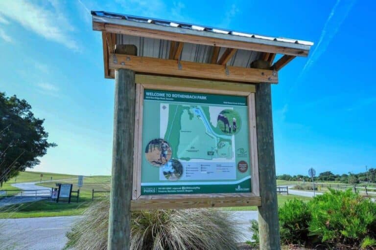 Bent Tree Homes in Sarasota, FL. - Rothenbach Park Map Sign