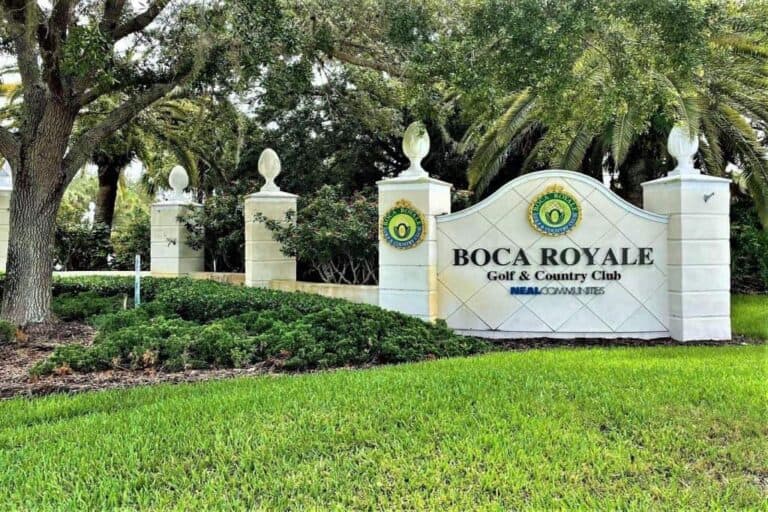 Boca Royale Homes in Englewood FL. - Entrance