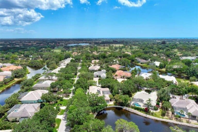 Boca Royale Homes in Englewood FL. - Aerial
