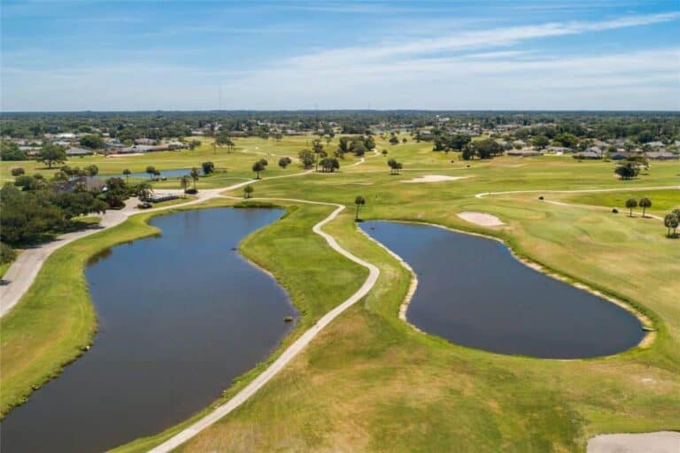 Boca Royale Homes in Englewood FL. - Golf Course Aerial
