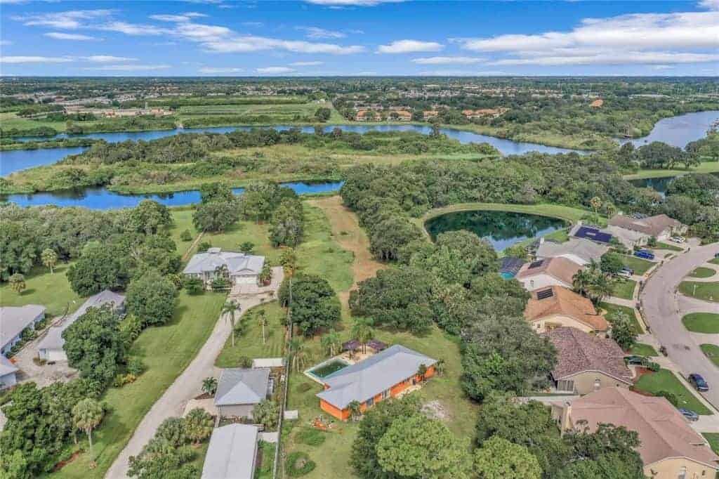 Braden River Lakes Homes in Bradenton, FL. - Community Aerial