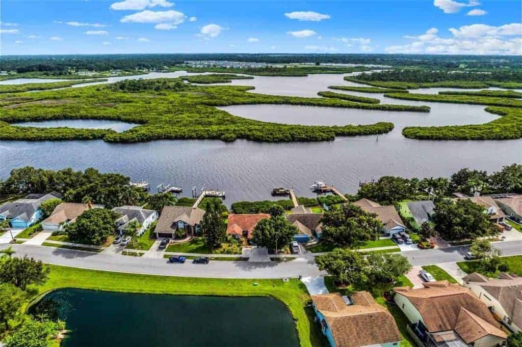 Braden River Lakes Homes in Bradenton, FL. - Community Aerial