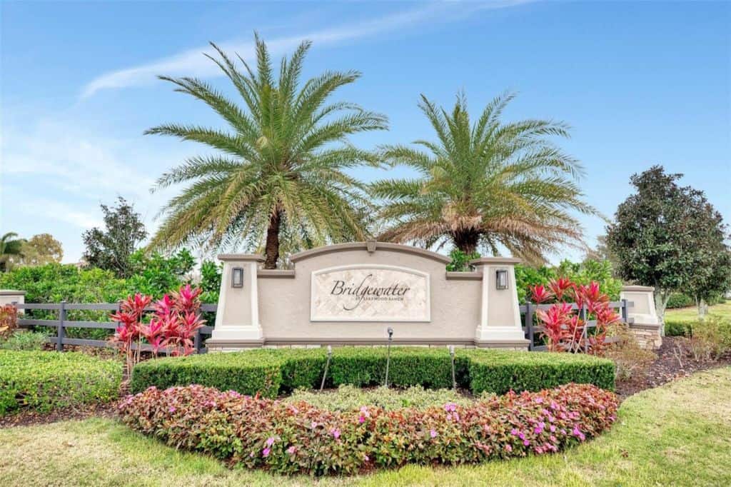 Bridgewater Homes in Lakewood Ranch, FL. - Entrance Sign