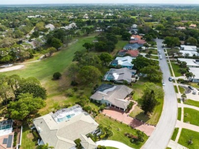 Broadmoor Pines Homes in Sarasota, FL. - Aerial