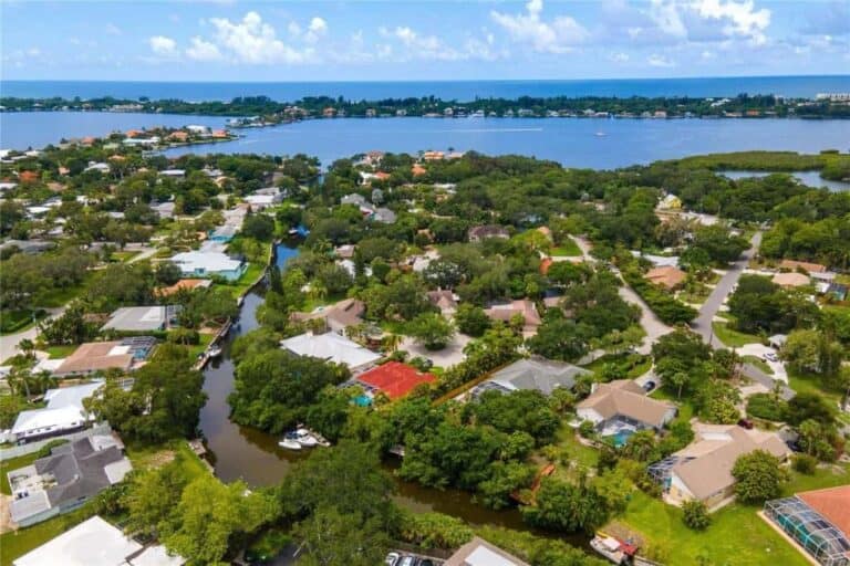 Buccaneer Bay Homes in Sarasota, FL. - Aerial
