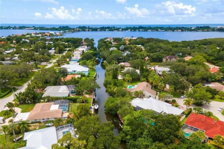 Buccaneer Bay Homes in Sarasota, FL. - Aerial