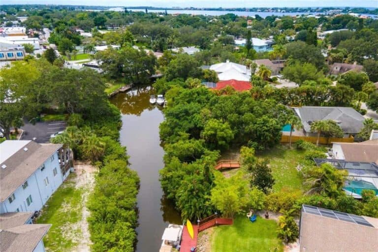 Buccaneer Bay Homes in Sarasota, FL. - Aerial