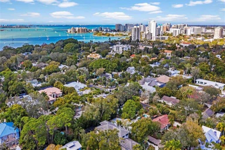 Bungalow Hill Homes in Sarasota, FL. - Aerial