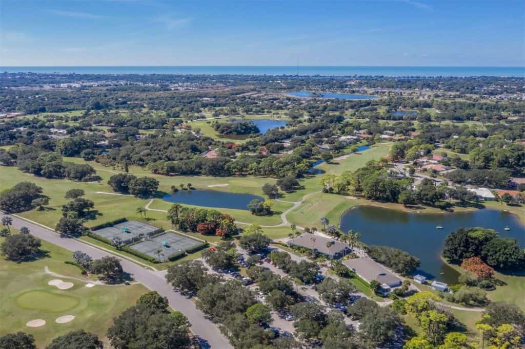 Calusa Lakes Homes in Nokomis, FL. - Aerial