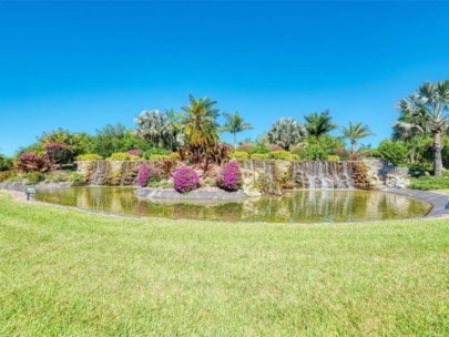 Calusa Lakes Homes in Nokomis, FL. - Waterfall Entrance