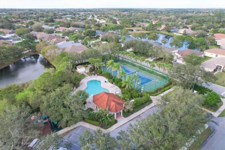 Carlyle at Palm Aire Homes in Sarasota, FL. - Amenities Aerial