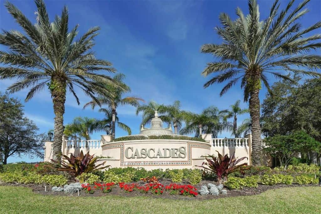 Cascades Homes in Sarasota, FL. - Entrance Sign