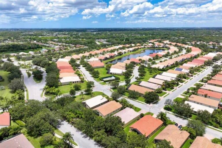 Cascades Homes in Sarasota, FL. - Community Aerial
