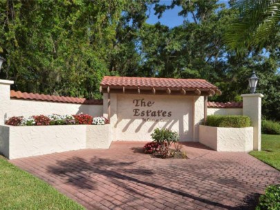 Center Gate Estate Homes in Sarasota, FL. - Entrance Sign