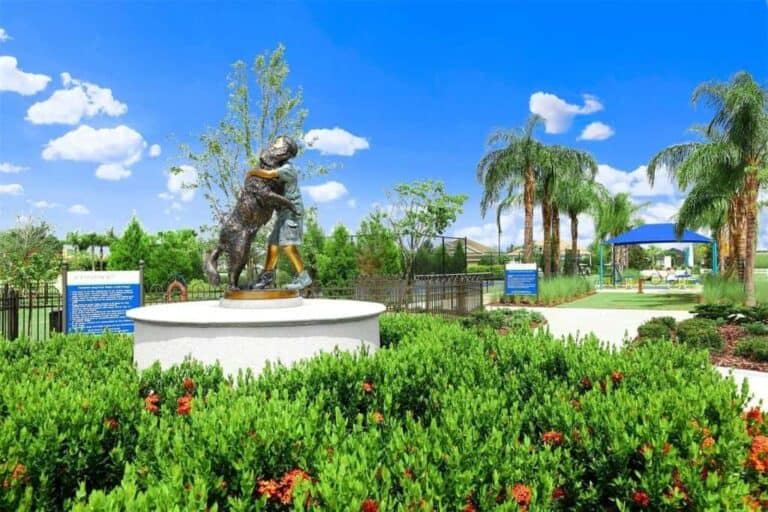 Central Park Homes in Lakewood Ranch, FL. - Dog Park Statue