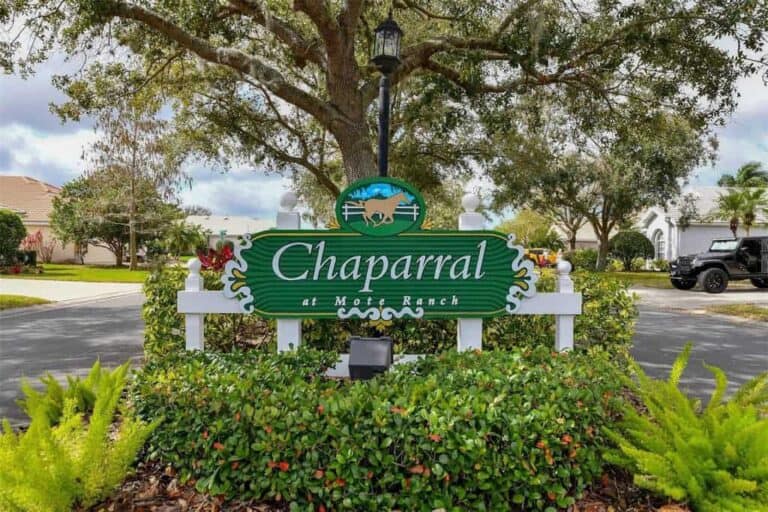 Chaparral Homes in Sarasota, FL. - Entrance Sign