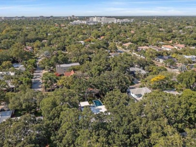 Cherokee Park Homes in Sarasota, FL. - Aerial