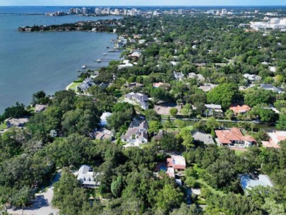 Cherokee Park Homes in Sarasota, FL. - Aerial